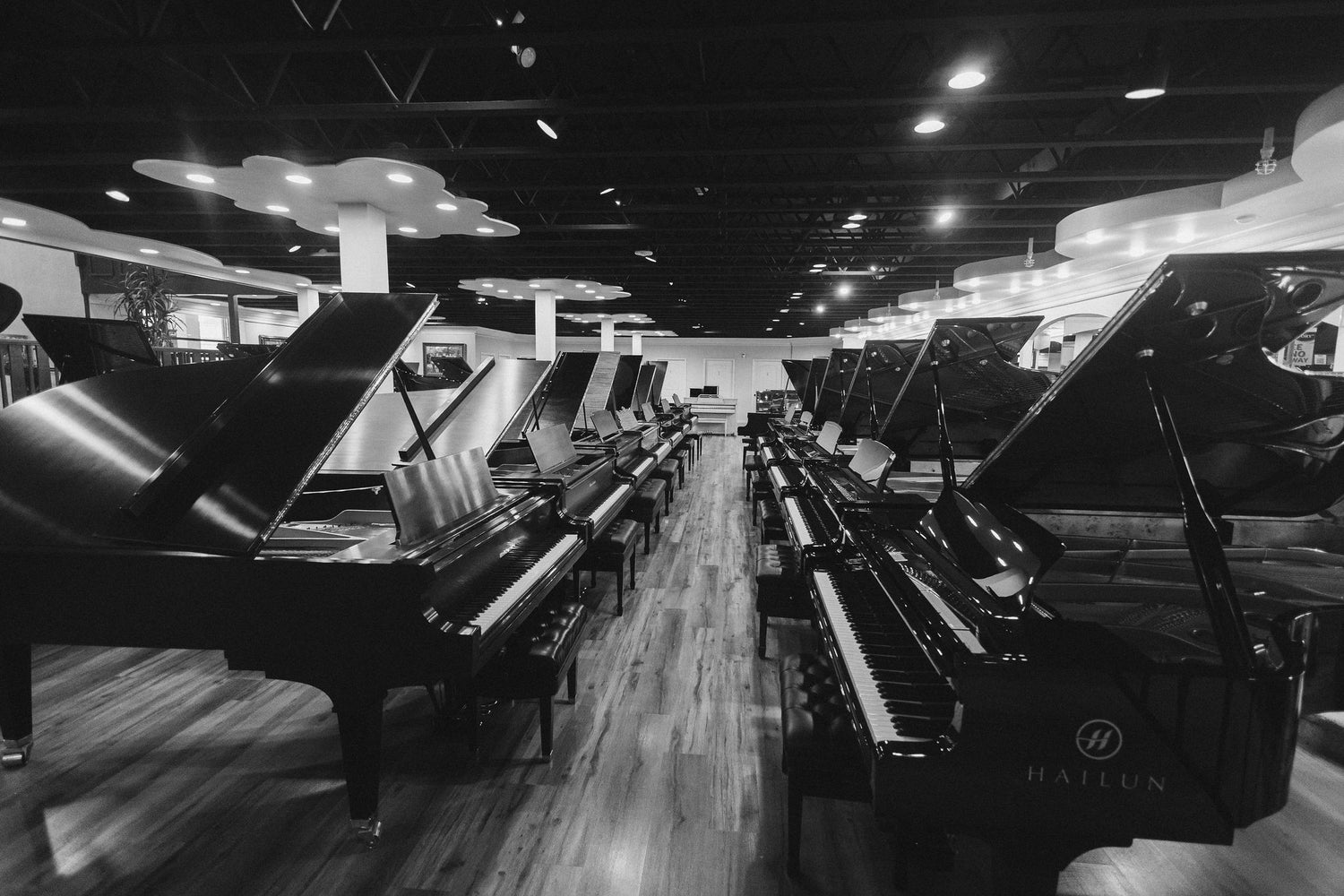 Brigham Larson Pianos showroom